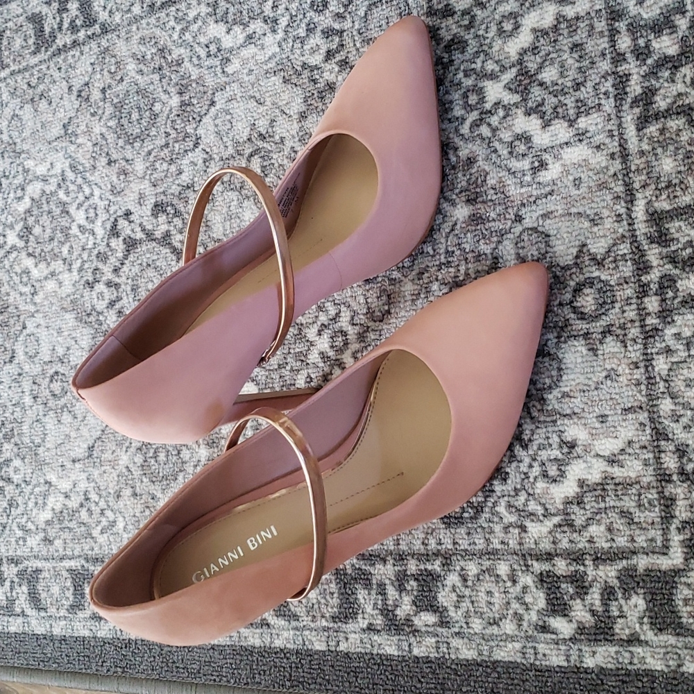 Muted pink heels